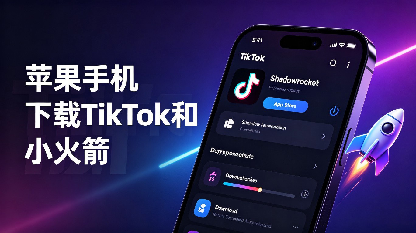 苹果手机下载TikTok和小火箭（Shadowrocket）